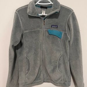 Full-Zip Re-Tool Jacket Gray & Turquoise